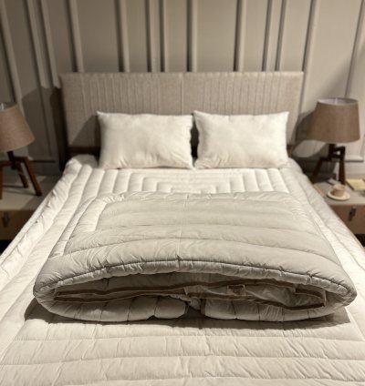 220x240 Çift Kişilik Doğal Kuzu Yünü Battal Boy Yorgan | Merinos Kuzu Yünü