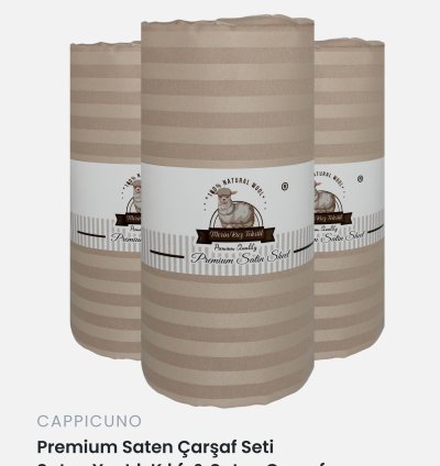 Saten Çarşaf Takımı(Cappicuno)