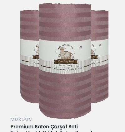 Saten Çarşaf Takımı(Mürdüm)